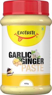 EXOTASTE Ginger Garlic Paste 400g Cooking use Naturally Processed Adrak Lahsun Chutneys