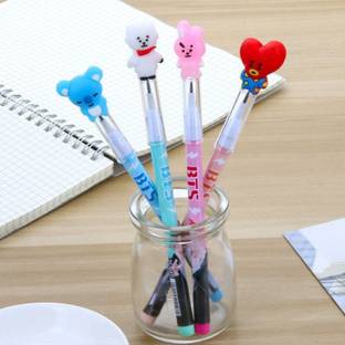 SARASI Beautiful Designer BTS Pencil For Kids, (Pack Of: 4)[Random Color] Pencil