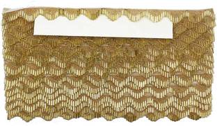 KRIVITY Finetage Pipe in net Fabric Border Lace(9 Meters) Net Lace Saree Falls