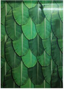 PMW 172.72 cm Banana Leaf Design - Wedding Backdrop - 5 Feet Width x 8 Feet Length/Height Reusable Sticker