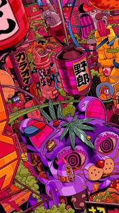 Trippy Psychedelic Hd Matte Finish Poster Paper Print