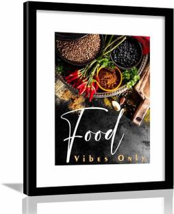 Kitchen Quotes Wall Poster with Frame Paper Print