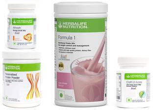 Herbalife Nutrition Formula 1 RoseKheer Flavor+ Protein Power + cell u Loss Tablet , afresh Peach Protein Shake