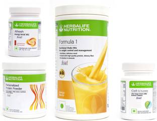 Herbalife Nutrition Formula 1 Mango Flavor+ Protein Power + Cell u Loss Tablet + Afresh Cinnamon Protein Shake