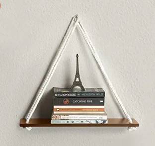 JANAKI SHOP वुडेन वॉल शेल्फ