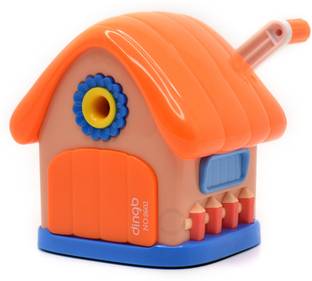 Kiditos 8602 Home Shaped Pencil Sharpener Machine with Removable Tray Sharpener