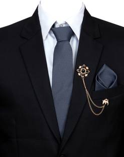 RANDOM STRIPE Silk Tie Pin Set