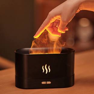 Bletilla Ultrasonic Cool Mist Humidifier with Flame Light, Auto Shut-Off Protection Portable Room Air Purifier