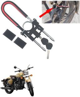 Qiisx Computerised Wave Key Bike Front Shocker Lock Wheel Lock Bike Front Shocker Lock Wheel Lock For Classic 350 Signals Wheel Lock