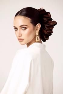 The Scrunchie Company Scrunchie Brown Rubber Band