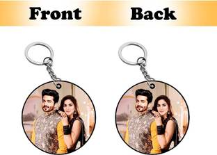 lovelygifts Round duble side print Key Chain