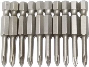 Mass Pro PH1* Electric Screwdriver Bit 10Pcs 1/4" Hex Shank Length 50mm Magnetic Phillips Screwdriver Bit Set