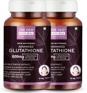 The Old Natural Advance Glutathione with Vitamin C & E, Biotin Tablets