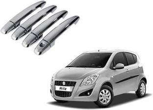 Giinix Car Door Catch/Handle Cover Chrome Finishing (Silver) Car Grab Handle Cover