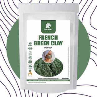Amazer Care French Green Clay Powder | Natural Face Mask & Skin Care