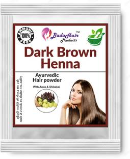 BadaHair Ayurvidic Brown herbal Ammonia free Mehndi henna powder- Pack Of 2x20gm , Brown