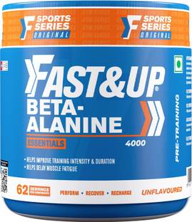 FAST&UP Beta Alanine Essentials (4000mg) For Increased Workout Endurance, 62 Servings BCAA