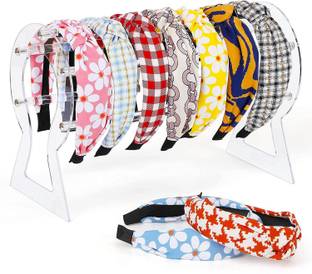 FANASSYY Headband Holder Clear Hair Hoop Display Stand Rack Holder Headband Storage Hair Accessory Set