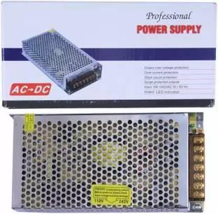 RINKS PRO Led Indicator 12 Volt / 10 Amp DC Output Power Supply High Quality Metal Case Worldwide Adaptor
