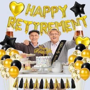 gorgeous moment Solid "HAPPY RETIREMENT" helium FOIL BALLOON Decoration Letter c15 Balloon