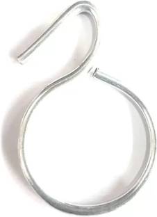 World Wide Villa Steel Curtain Hooks / Rings, Round, Steel, Pack of 37 Curtain Ring with Hook