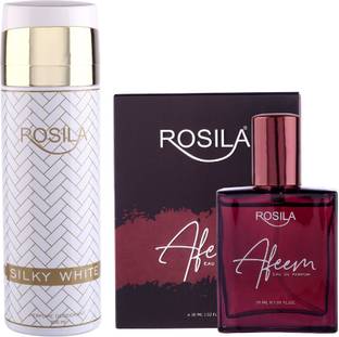 Rosila SilkyWhite Deo With Afeem30ml Intense Wild Hamilton Good Morning Signature Cool Perfume Body Spray  -  For Men & Women