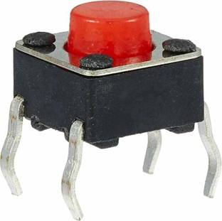 WHO Tactile Switch micro - Push to ON button (Set of 100) Electronic Components Electronic Hobby Kit