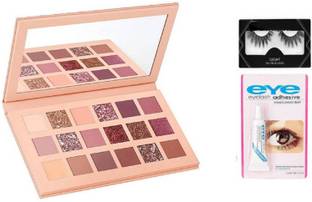 klaty nude Eye-shadow Pallete & 1 EYELASH GLUE (3 Items in the set) 18 g