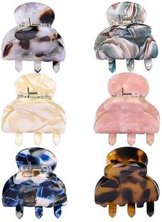 AshandRoh Small Hair Claw Clips, No-Slip Grip Barrettes for Thin Medium Hair Hair Clips Hair Claw