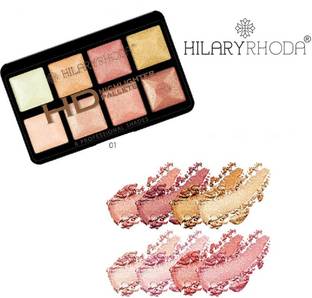 Hilary Rhoda 8 Professional Shades HD Highlighter Palette Highlighter