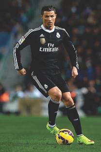 Cristiano Ronaldo Playing Football Beautiful Decorative Poster| Paper Print Poster Fully Waterproof & Laminated | Decoration For Wall Poster, Wall Painting, Washable Paper Poster, Natural Paper Art Painting Poster, Home Decor, Office Decor Etc Paper Print