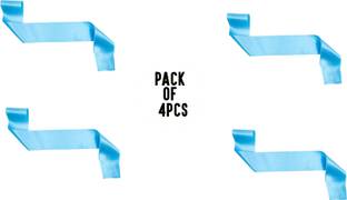 hubops Plain Sash Blue Blank Satin Sash .For Wedding ,Party Decoration Sash Blue 4 PC