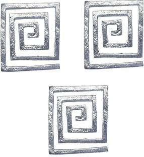 Shubh Sanket Vastu Lead Square Helix for South-West, Vaastu Dosh Nivaran (4 inches, Pack of 3) Decorative Showpiece  -  10.16 cm