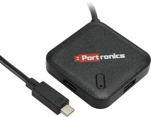 Portronics POR-696 M Port 34 M USB 3.0 HUB with Type-C Cable for Mobile Phone and Tablets M Port 34 M USB USB Hub