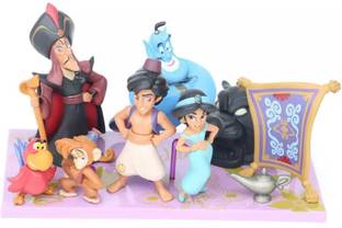 Delite Fun Play Aladdin magic lamp carpet genie 9 pcs. mini toy figures