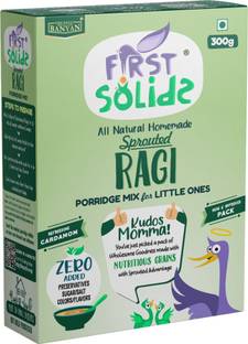 First Solids Sprouted Ragi Porridge Mix Homemade Natural Food for Little Ones Cereal