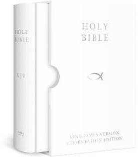 HOLY BIBLE: King James Version (KJV) White Presentation Edition
