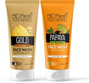 Biofresh Pure Herbal 24 Carat Gold & Papaya  Face Wash