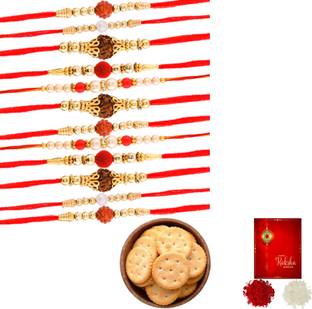 Poorak Rakhi For Brother Monaco Combo12CD Gold Gift Box