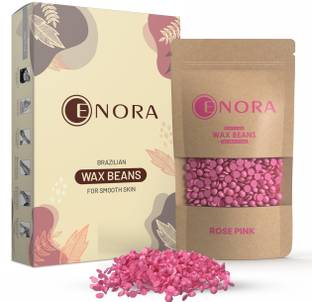 Enora Hair Removal Brazilian Hard Wax Beans For Face, Bikini Area, Legs| Rose Pink Wax