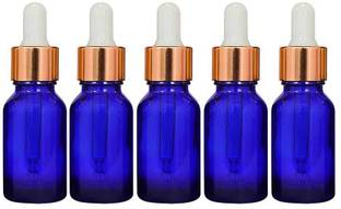 Shikhar retails GlassBottle_15mlDropperBlue5pc Laboratory Dropper Bottle