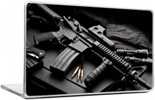 UNIXAA Pubg Gun Exclusive High Quality Vinyl Laptop Decal skin For 15.6Inch Laptop 0084 Vinyl Adhesive Paper Laptop Skin Compatible for 15.6 inch
