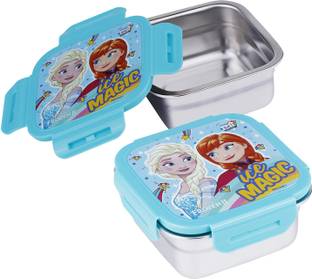 SKI Steel Lunch Box 400 ML (Set of 2) 1 Containers Lunch Box