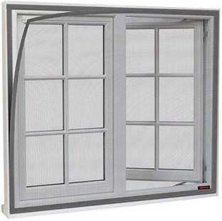 buyagain HDPE - High Density Poly Ethylene Adults Washable 4X5 FT Completly stitched window mosquito net with HDPE QUALITY Mosquito Net
