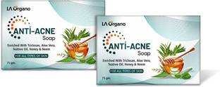 LA Organo Anti Acne Soap For Remove Acne, Blemishes, Scars, Pimples, Dark Spots for All Skin Type