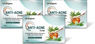 LA Organo एंटी एक्ने सोप फॉर रिमूव एक्ने, ब्लेमिशिज, स्कार्स, पिम्पल्स, डार्क स्पोर्ट्स फॉर ऑल स्किन टाइप