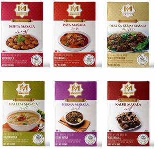 Mirza Sahab Spice Combo of 6(Dum Ka Keema, Haleem, Kaleji, Paya, Kofta, Keema )