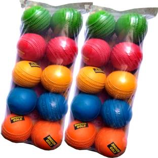 Fit City Jumper Rubber Ball Cricket (Multicolor) - Pack of 20 Cricket Rubber Ball