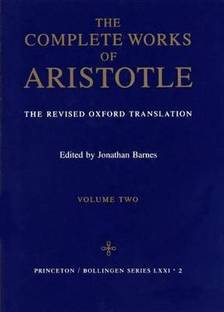 The Complete Works of Aristotle, Volume Two