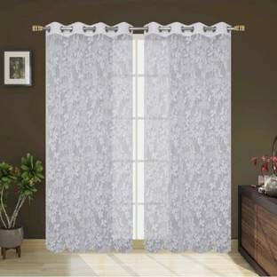 Flipkart SmartBuy 152 cm (5 ft) Polyester Transparent Window Curtain Single Curtain